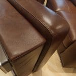 SiSi Italia Lucca 3-Seater Sofas & Footstools Set in Brown Leather – Immaculate Condition – Handmade in Italy – Original Value £6,200