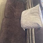 Large brown 2-seater DFS sofa
