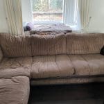 Dfs brown fabric corner set