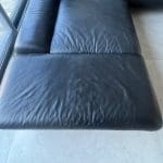 Furniture Village W Schillig Black Leather Corner Sofa