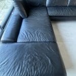 Furniture Village W Schillig Black Leather Corner Sofa