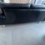 Furniture Village W Schillig Black Leather Corner Sofa