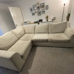 DFS Orka 4 seater corner sofa bed (silver)