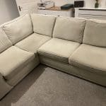 DFS Orka 4 seater corner sofa bed (silver)