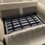 DFS Orka 4 seater corner sofa bed (silver)