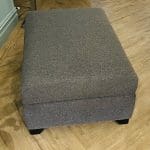 Leather Sofa & Footstool