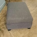 Leather Sofa & Footstool