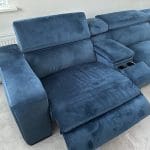 Velvet corner sofa