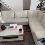 Leather sofa - large