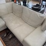 Leather sofa - large