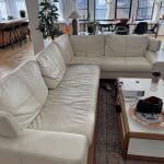 Leather sofa - large