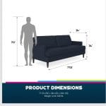 2 seater linen sofa