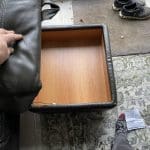 Leather corner sofa