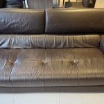 Natuzzi brown 3 seater sofa