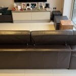Natuzzi brown 3 seater sofa