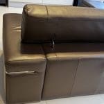 Natuzzi brown 3 seater sofa
