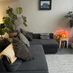 IKEA grey corner sofa