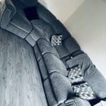 Ashton fabric corner and recliner sofa