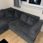 HomeDone Grey Corner Sofa
