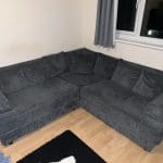 HomeDone Grey Corner Sofa