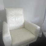 DFS Cream Leather Suite