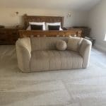 2 Seater Fritzovia Sofa in Stone. BN