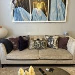 Alexander 3-Seater Cream Sofa