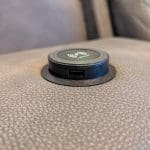 DFS Foster 3 Seater Power Recliner with Table - Charcoal