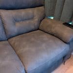 DFS Foster 3 Seater Power Recliner with Table - Charcoal