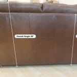 SiSi Italia Lucca 3-Seater Sofas & Footstools Set in Brown Leather – Immaculate Condition – Handmade in Italy – Original Value £6,200