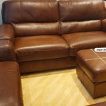 SiSi Italia Lucca 3-Seater Sofas & Footstools Set in Brown Leather – Immaculate Condition – Handmade in Italy – Original Value £6,200