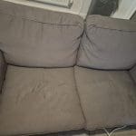 EKTORP 2-seat sofa, Hakebo dark grey