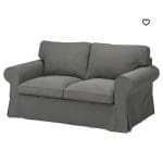 EKTORP 2-seat sofa, Hakebo dark grey