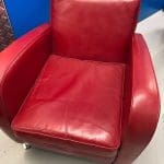 Red Leather Armchair