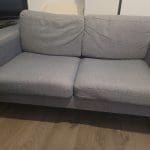 2-seater Grey colour sofa for sale