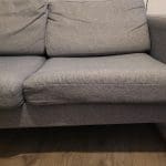 2-seater Grey colour sofa for sale
