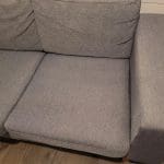 2-seater Grey colour sofa for sale