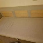 Massive grey three seater sofa bed