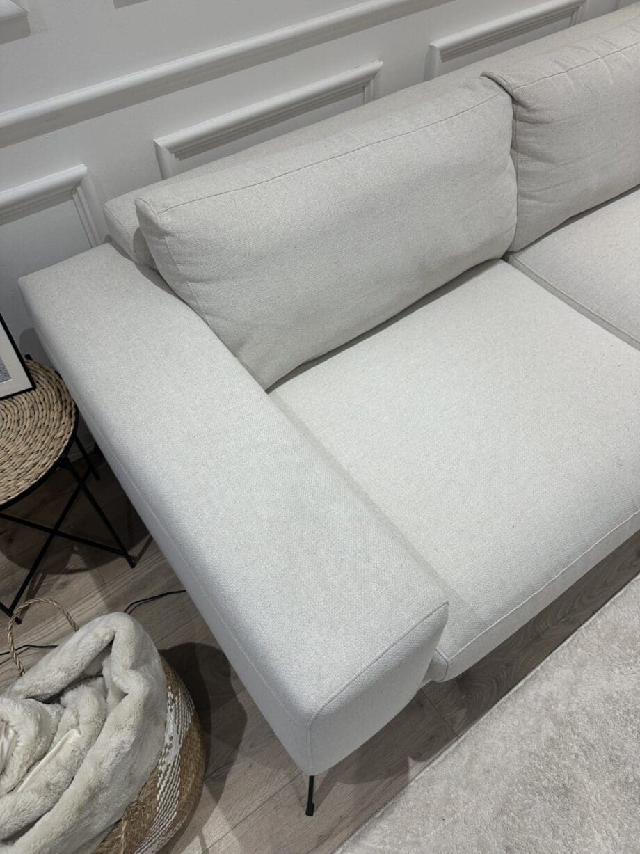 Cream 3 seater sofa