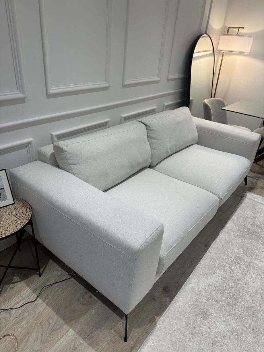 Cream 3 seater sofa