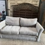 LAURA ASHELY grey 3 seater sofa and cuddle chair