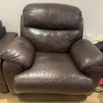 SUPERIOR CHAIR POWER ELECTRIC RECLINING CASTLE CHOCOLATE