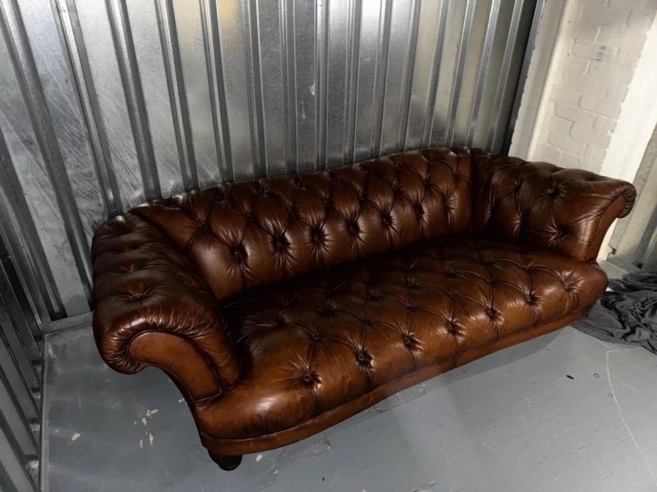 Chesterfield leather 3seater sofa