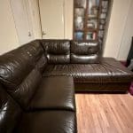DFS CARGO LHF ARM 2 PIECE CORNER SOFA - BROWN