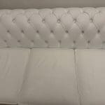 Designer Sofa Bed - Sofas4u Chesterfield Handmade 3 Seat Genuine Leather Sofa - Snow white colour