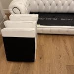 Designer Sofa Bed - Sofas4u Chesterfield Handmade 3 Seat Genuine Leather Sofa - Snow white colour