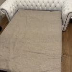 Designer Sofa Bed - Sofas4u Chesterfield Handmade 3 Seat Genuine Leather Sofa - Snow white colour