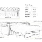 Designer Sofa Bed - Sofas4u Chesterfield Handmade 3 Seat Genuine Leather Sofa - Snow white colour