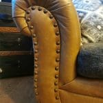 Sofology Marrakech 3 large seat sofa, fabric and Italian leather.