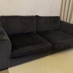 Next Clever Velvet large 3 seater sofa
